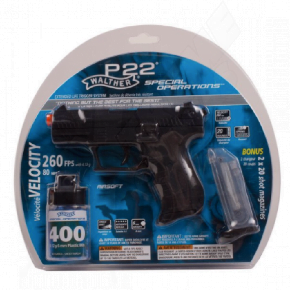 Pistola Airsoft Walther P22 Resorte Bbs 6mm - Image 2