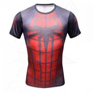 Camiseta Spider Man 3D Marvel Superhero Manga Corta