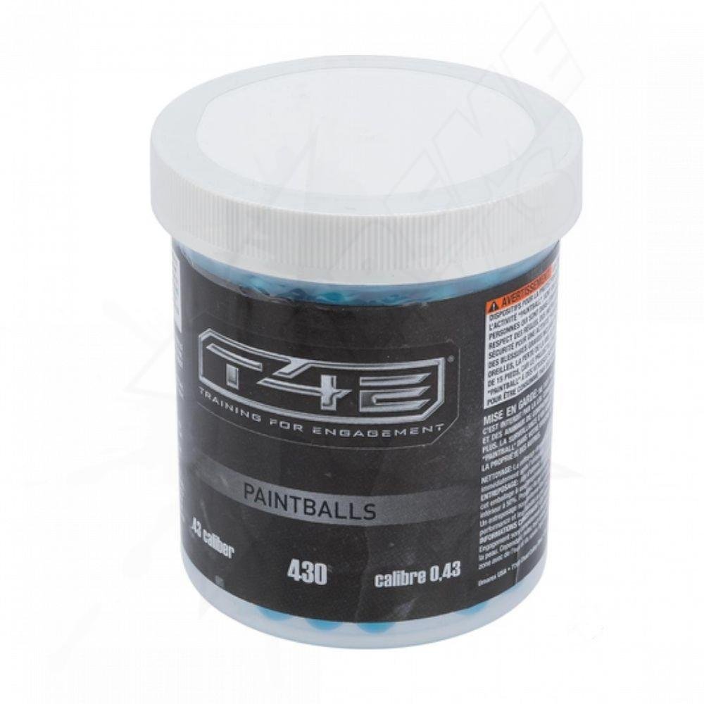 T4E Paintballs Pintura Gotcha Azul 430 rondas .43