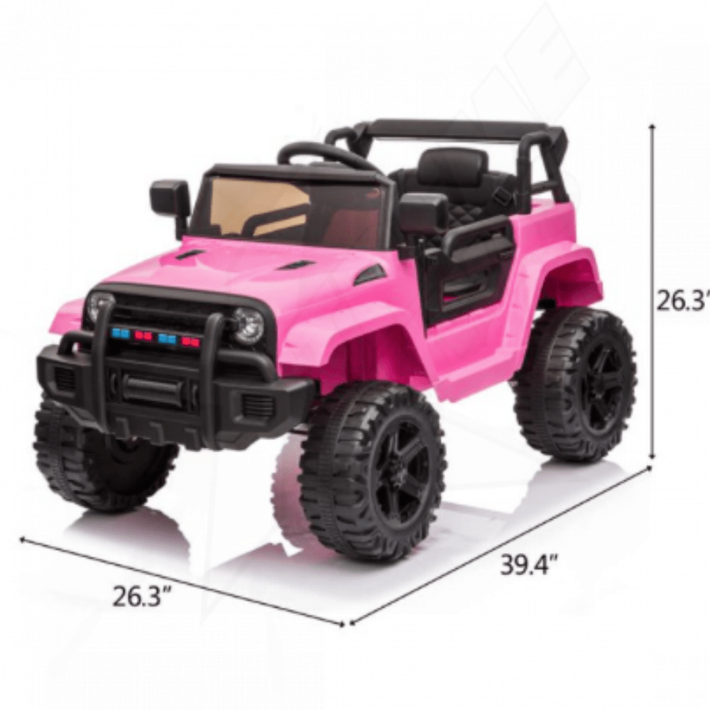 Jeep Eléctrico Para Niña 12v Rosa Control Remoto Carrito Zimtown - Image 4