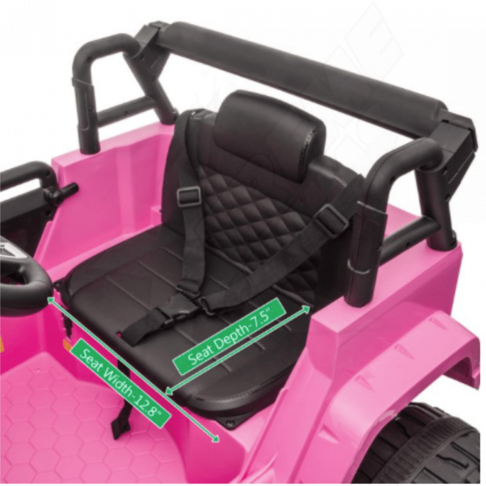 Jeep Eléctrico Para Niña 12v Rosa Control Remoto Carrito Zimtown - Image 5