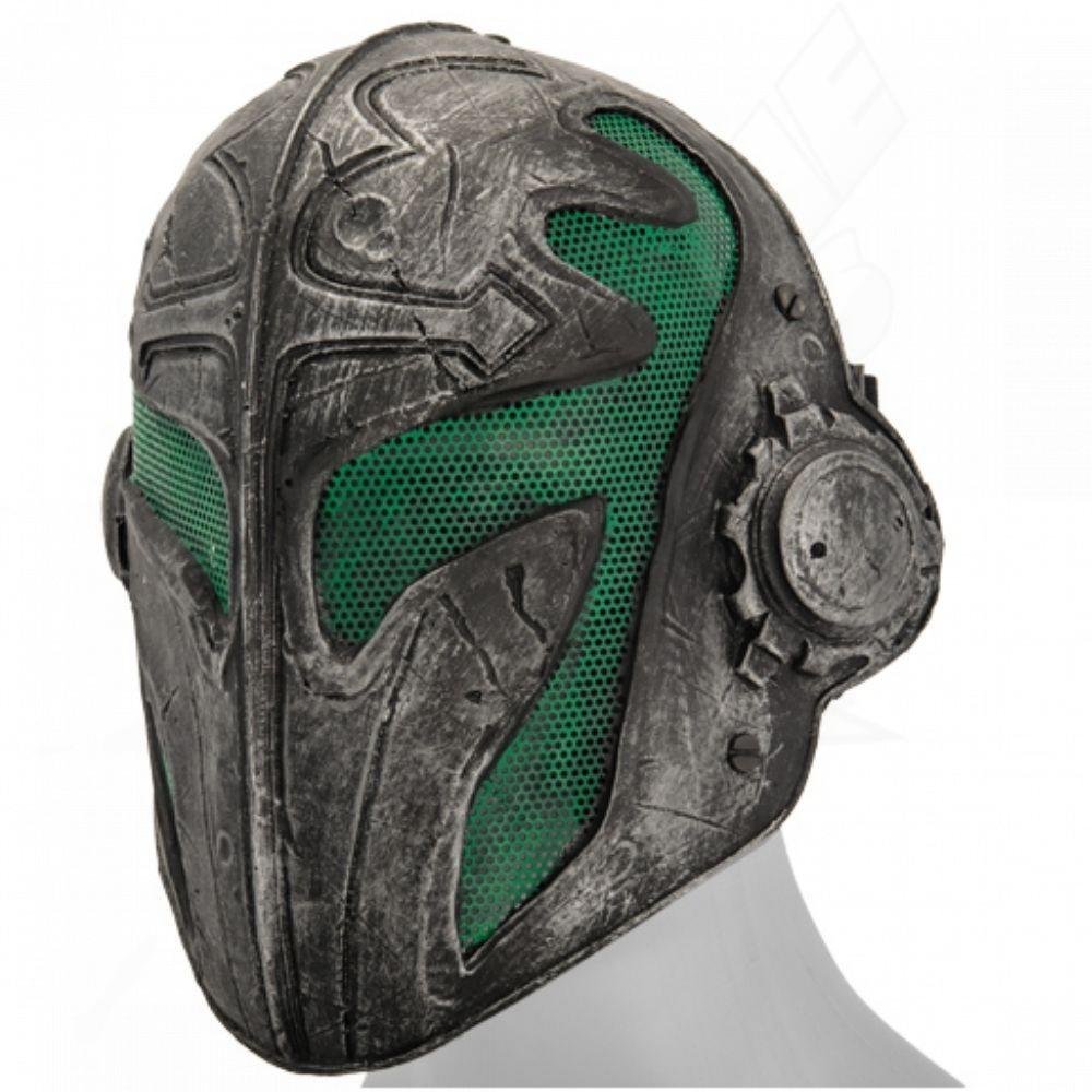 Malla Careta Mascara Verde Con Negro AC441G A - Image 2