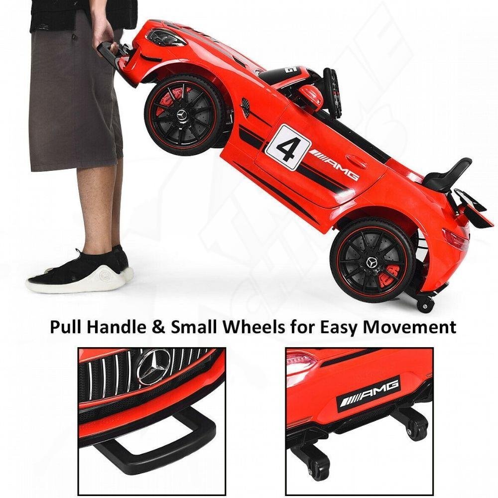 Montatable Mercedes Benz 12 Volst Gymax Rojo - Image 3