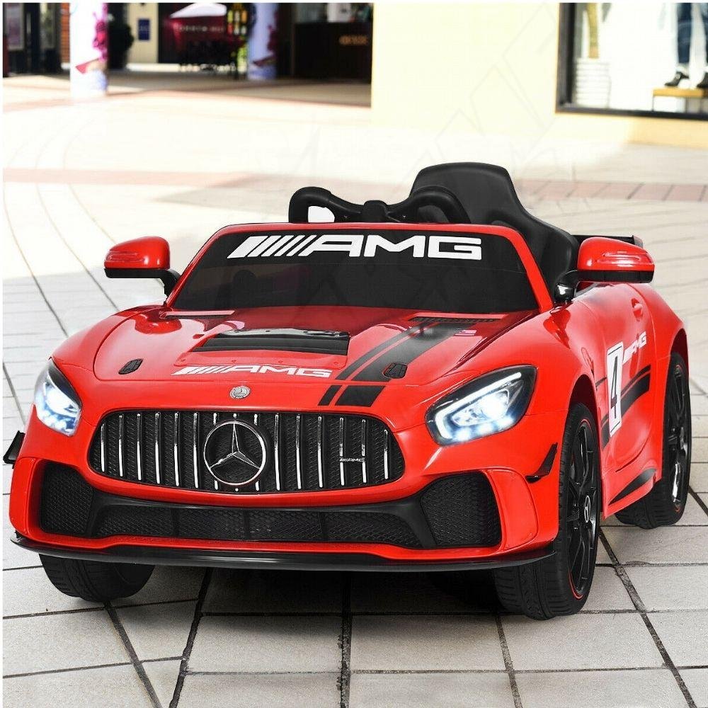 Montatable Mercedes Benz 12 Volst Gymax Rojo - Image 5