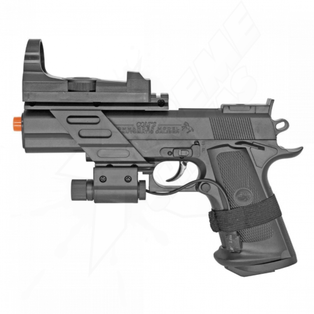 Pistola Airsoft Colt Combat Commander Laser Bbs 6mm