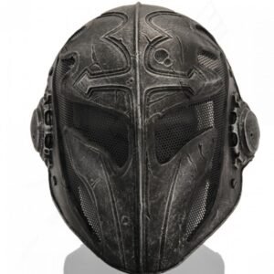Mascara "Templar" De Malla De Acero AC-441B (NEGRA)