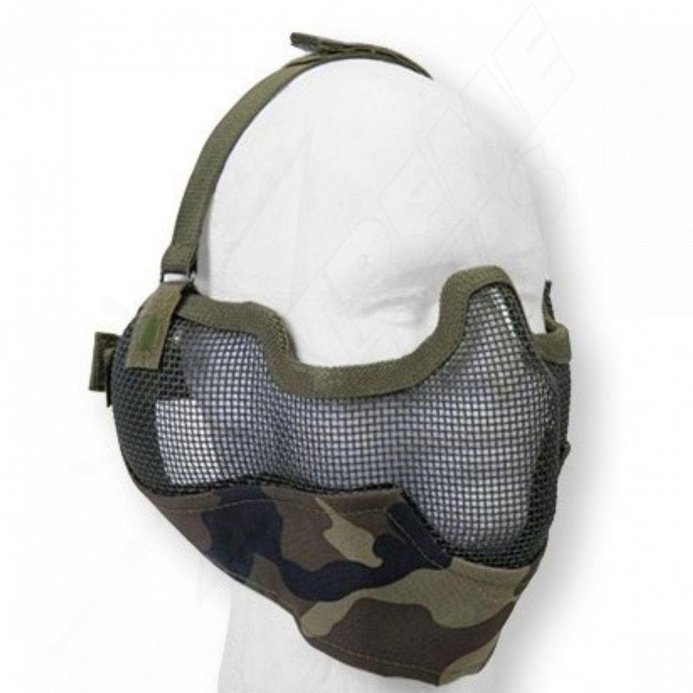 Mascara Media Cara Malla Woodland Camo Airsoft - Image 2