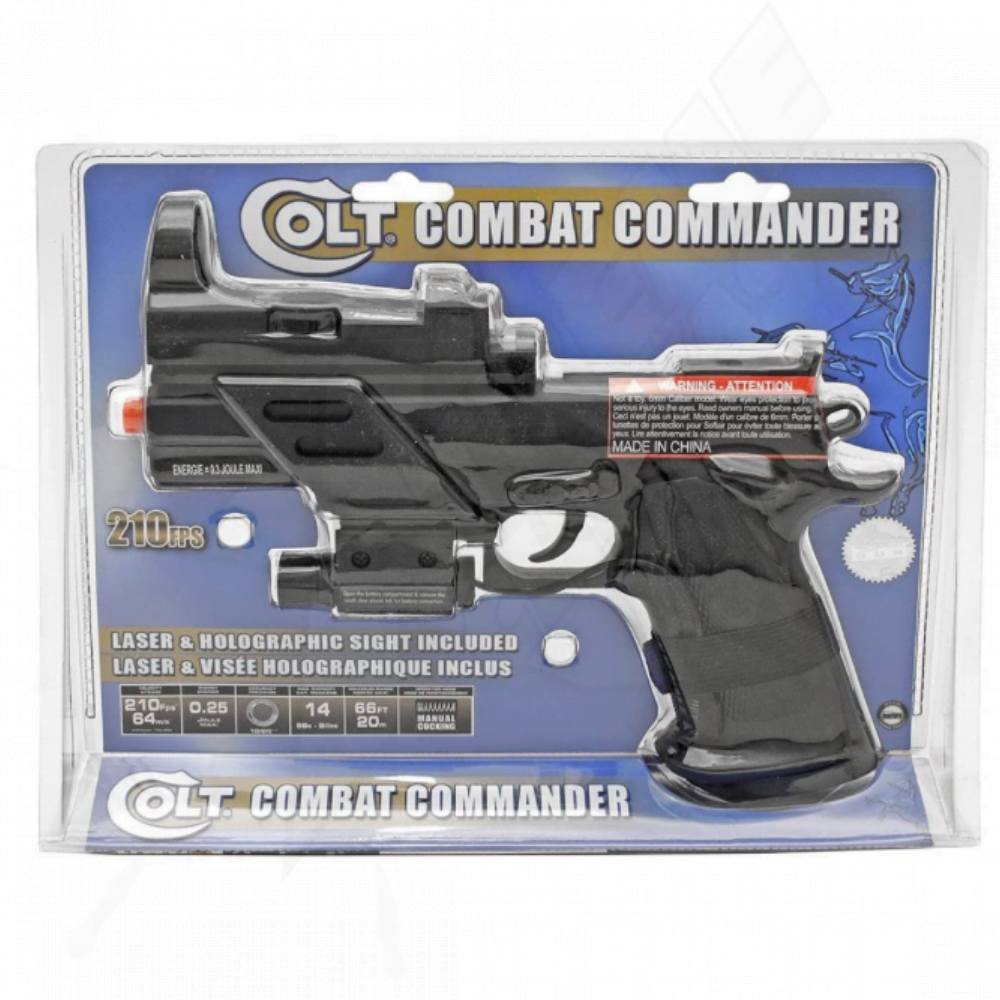 Pistola Airsoft Colt Combat Commander Laser Bbs 6mm - Image 3