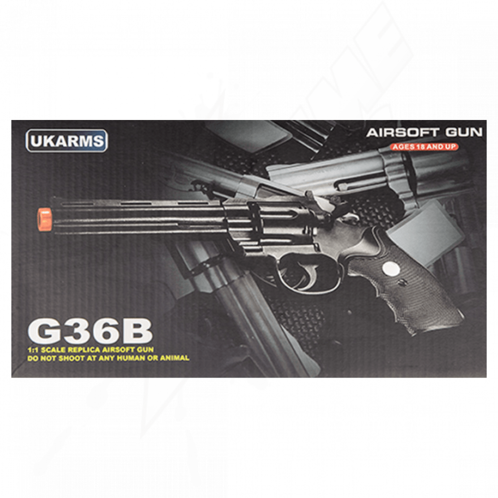 Pistola Airsoft Revolver G36B Resorte Bbs 6mm - Image 7