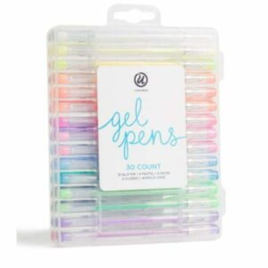 Plumas De Gel En Estuche 30pz Varios Colores
