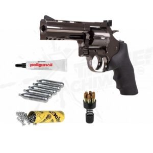 Revolver Dan Wesson 715 Steel Grey 4In 350 Bbs Pellgun CO2 .177 (4.5mm)