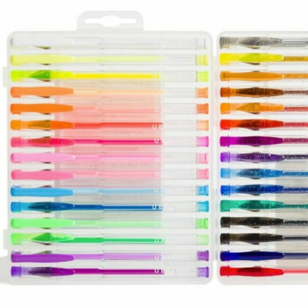 Plumas De Gel En Estuche 30pz Varios Colores - Image 2