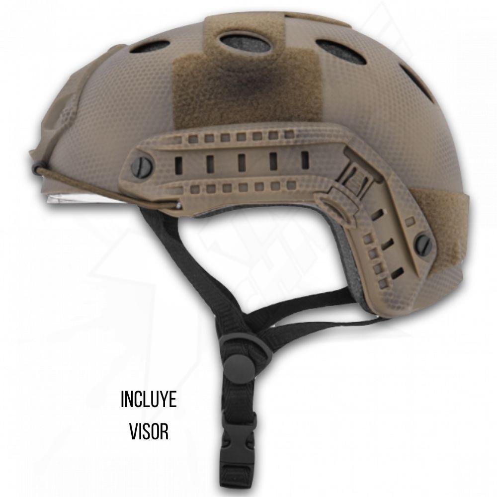 Casco Tactico Con Visor Correa Ajustable Arena Lancer Tactical - Image 2