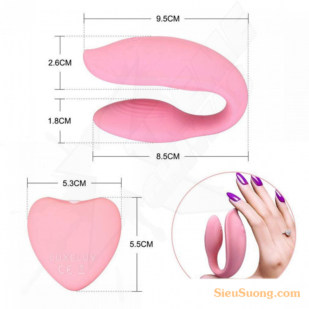 Vibrador Masajeador Control Remoto Inalámbrico Silicona Love 2U - Image 4