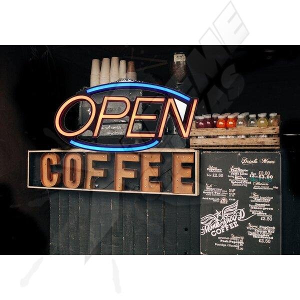 Letrero Iluminación Negocios OPEN Abierto LED - Image 6