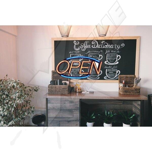 Letrero Iluminación Negocios OPEN Abierto LED - Image 5