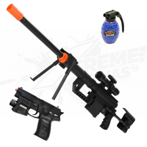 Rifle Airsoft P1200 Resorte  Negro Bbs 6mm