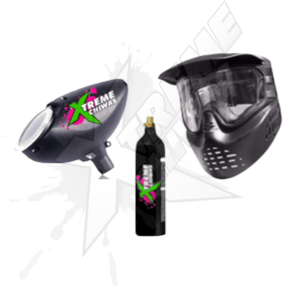 Paquete Campo 10 Spyder Victor Tanque CO2 Careta Hopper Chaleco - Image 5