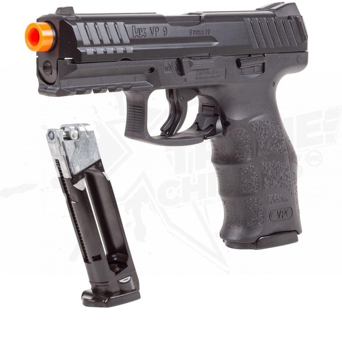 Pistola Airsoft HK VP9 Blowback Negro CO2 Bbs 6mm - Image 5