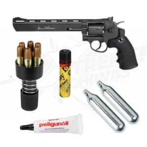 Revolver Dan Wesson 8In Negro CO2 Bbs .177 (4.5mm)