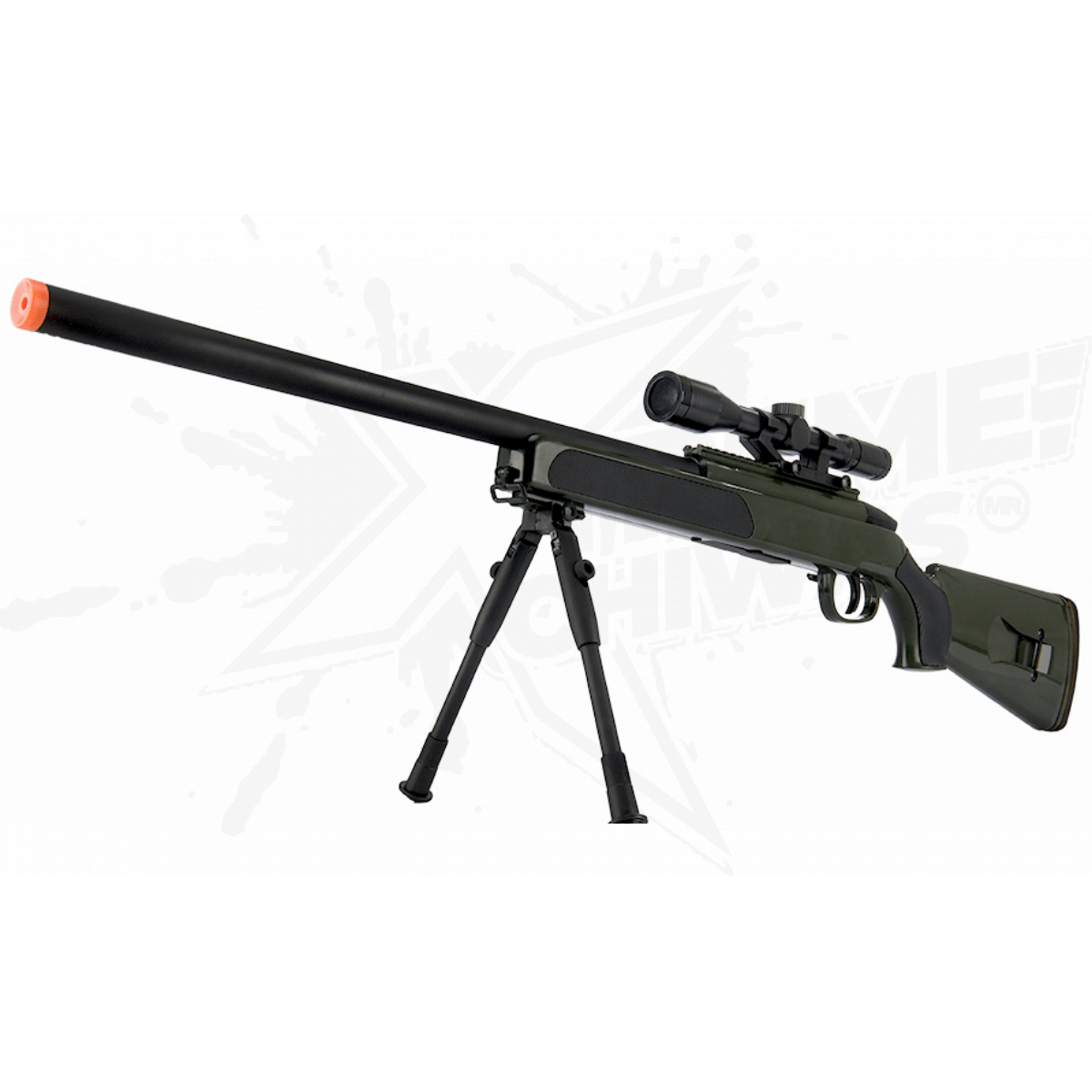 Rifle Airsoft ZM51 Bolt Action Mira Telescopica Resorte Bbs 6mm Verde Olivo - Image 2
