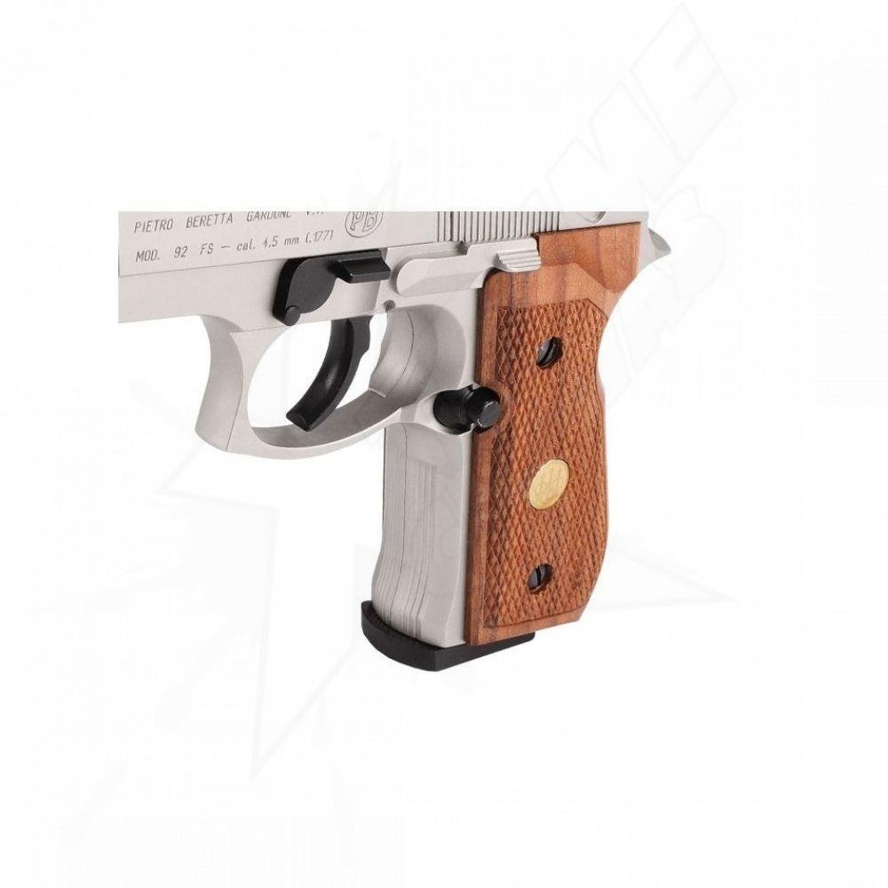 Pistola Beretta 92fs Nickel/Madera CO2 Pellet .177 (4.5mm) - Image 10
