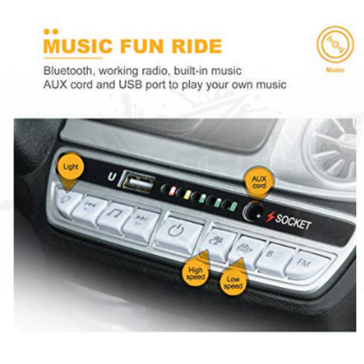 Carrito Eléctrico 12v Mercedes Rosa G65 - Image 5