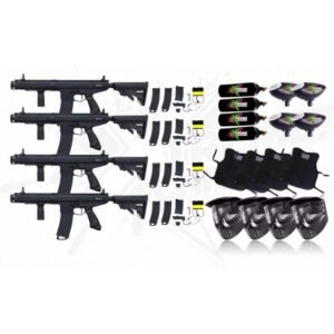 Paquete 4 Marcadoras Tippmann Stormer Elite .68 Tanque Careta y Hopper