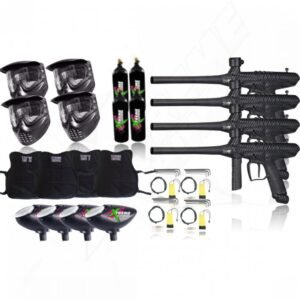 Paquete Campo 4 Tippmann Gryphon Tanque Hopper Chaleco Careta