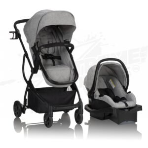 Carriola + Porta bebe Evenflo Color Gris