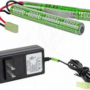Kit de cargador de batería con batería Valken Energy NiMH 9.6V
