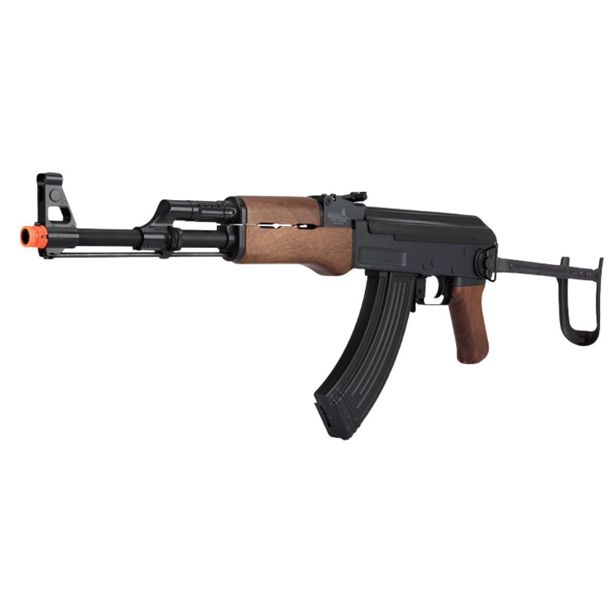 Rifle Airsoft Lancer Tactical AK47 AEG Negro/Madera Bbs 6mm - Image 5