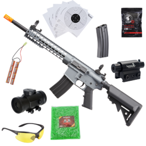 Lancer Tactical Gen 2 10" Keymod M4 Carbine Airsoft AEG Rifle 6mm Negro Paquete