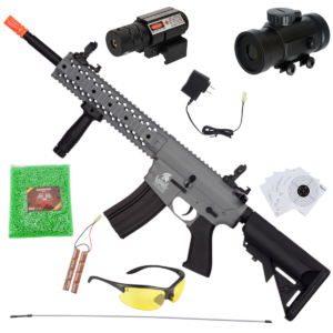 Lancer Tactical Gen 2 6mm M4 Evo Airsoft AEG Rifle Gris PAQUETE