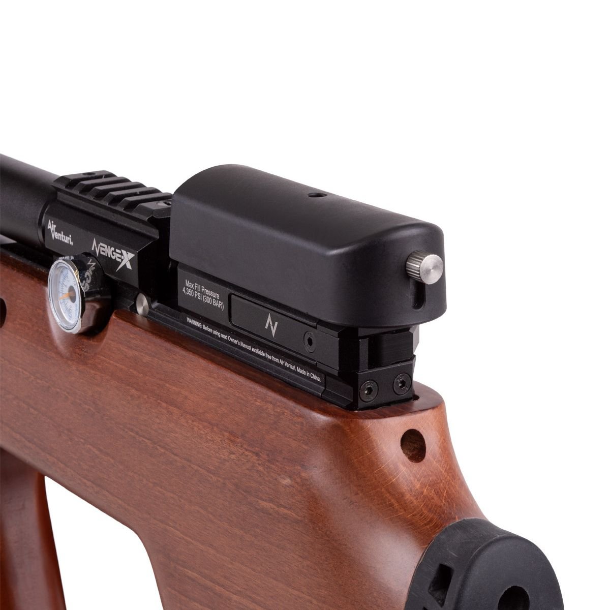 Rifle Airventuri Avenge-x Madera Bullpup 210cc Tubo 1160 ft/sec Pcp . 177 (4.5mm) - Image 4
