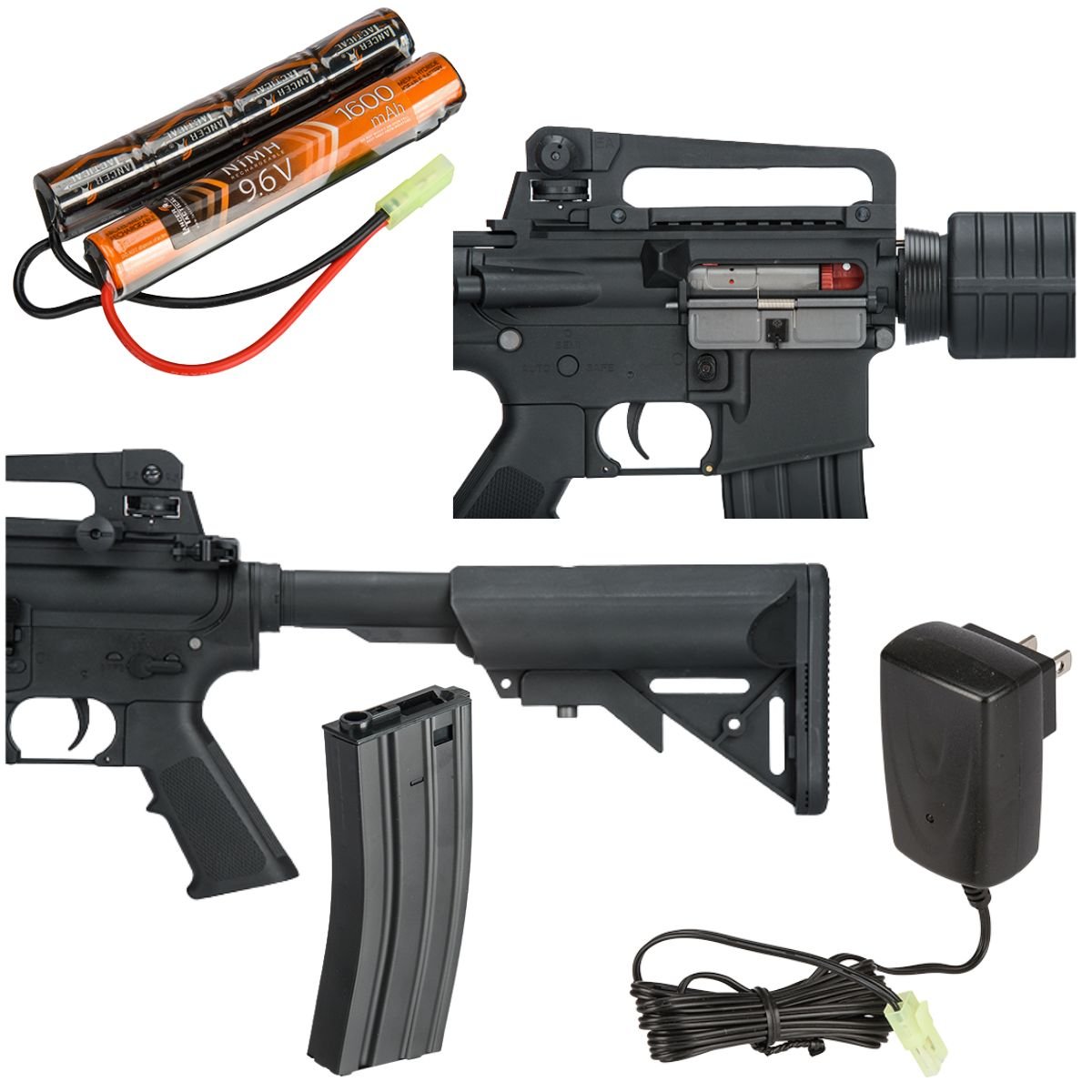 Lancer Tactical Gen 2 LT-03 Carbine 6mm Rifle Airsoft Negro - Image 4
