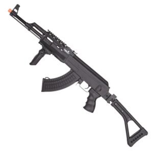 Rifle Airsoft Lancer Tactical Folding Stock AK47 FullAuto Negro Bbs 6mm