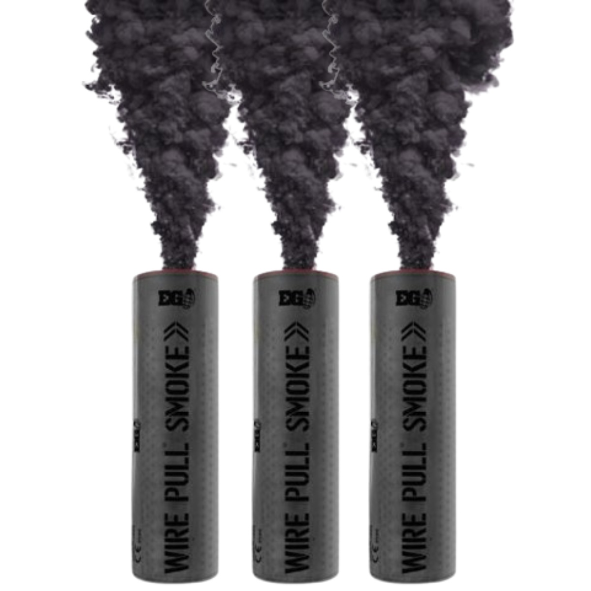 Paquete de 3 Granada de Humo Wire Pull Negro Enola Gaye WP40