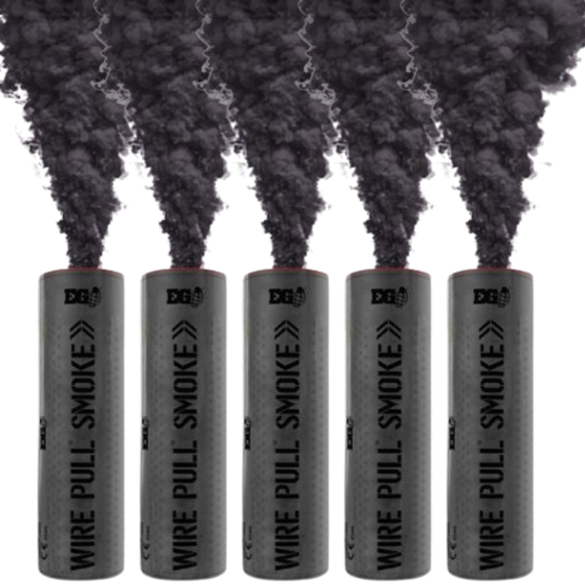 Paquete de 5 Granada de Humo Wire Pull Negro Enola Gaye WP40