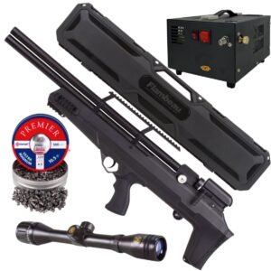 Rifle Avenger Bullpup PCP Aire .177 (4.5mm) ESTUCHE, PELLETS, MIRA Y COMPRESOR