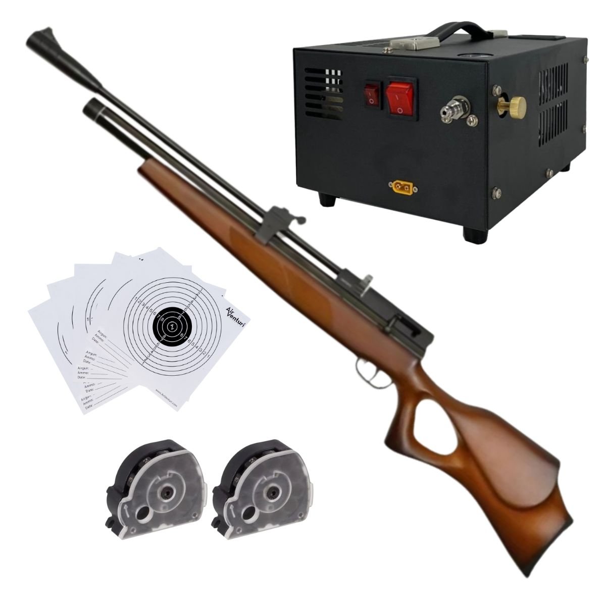 Rifle Aire PCP Beeman Commander .22 con Compresor