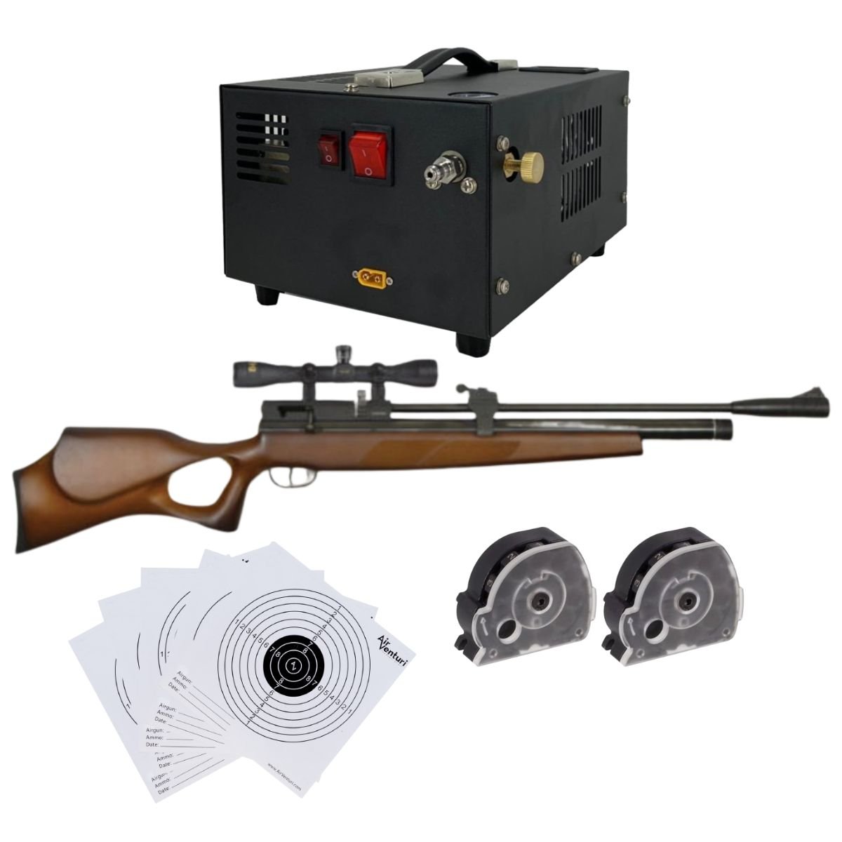 Rifle Aire PCP Beeman Commander .22 Mira y Compresor - Image 2