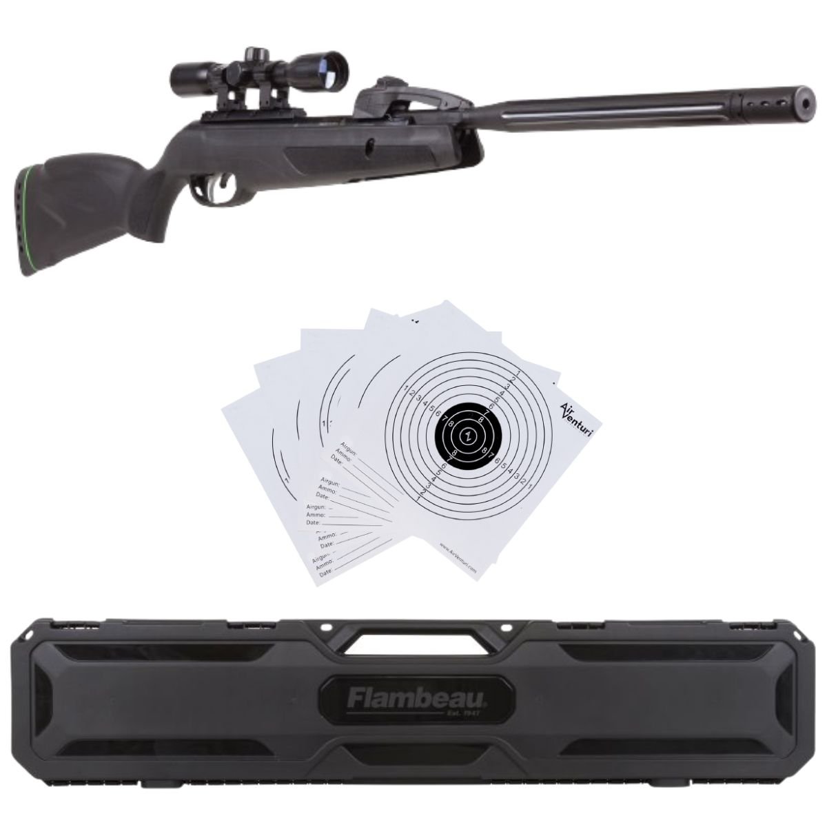 Rifle Gamo Swarm Whisper .177 Multitiro Breakbarrel Mira Estuche