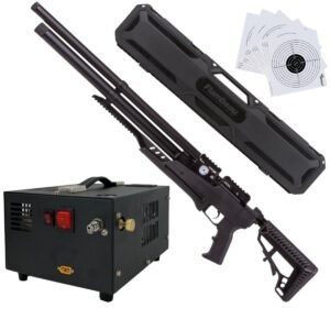 Rifle Air Venturi Avenge-x Tactical PCP .25 (6.35mm) TUBO 210cc Kit c/compresor, estuche, targets.
