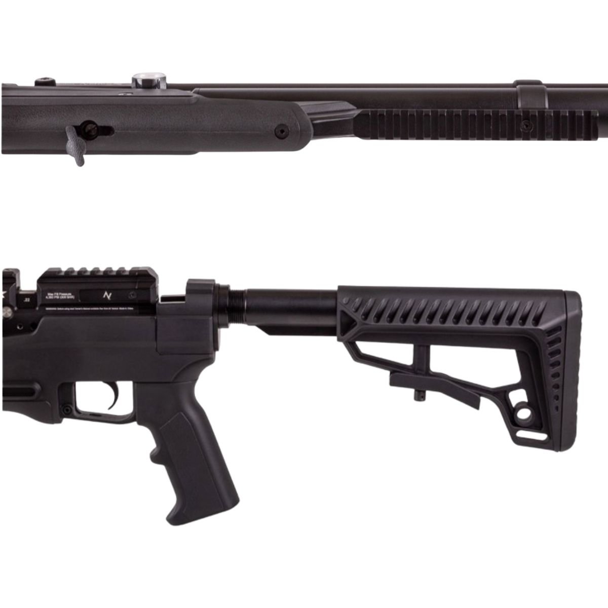 Rifle Air Venturi Avenge-X Tactical PCP .22 (5.5mm) TUBO 210cc Kit C/Compresor, pellets, targets. - Image 4