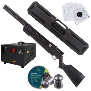 Rifle Avenger PCP Air Venturi Cal .25 Polímero Kit C/Compresor, Pellets, Estuche, Targets.