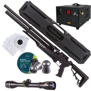 Rifle Air Venturi Avenge-x Tactical PCP .25 (6.35mm) TUBO 210cc Kit c/compresor, mira, estuche, targets.