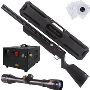 Rifle Avenger PCP Air Venturi Cal .25 Polímero Kit C/Compresor, Estuche, Mira, Targets.
