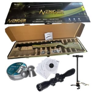 Rifle Pcp Avenger Kit Mira Bomba Pellets Air Venturi Culata Laminada Edición Limitada Camuflaje Cal .22
