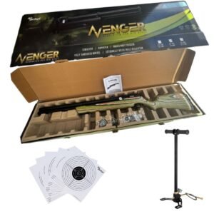 Rifle Pcp Avenger Con Bomba Culata Laminada Camuflaje Montaña Verde Cal .22